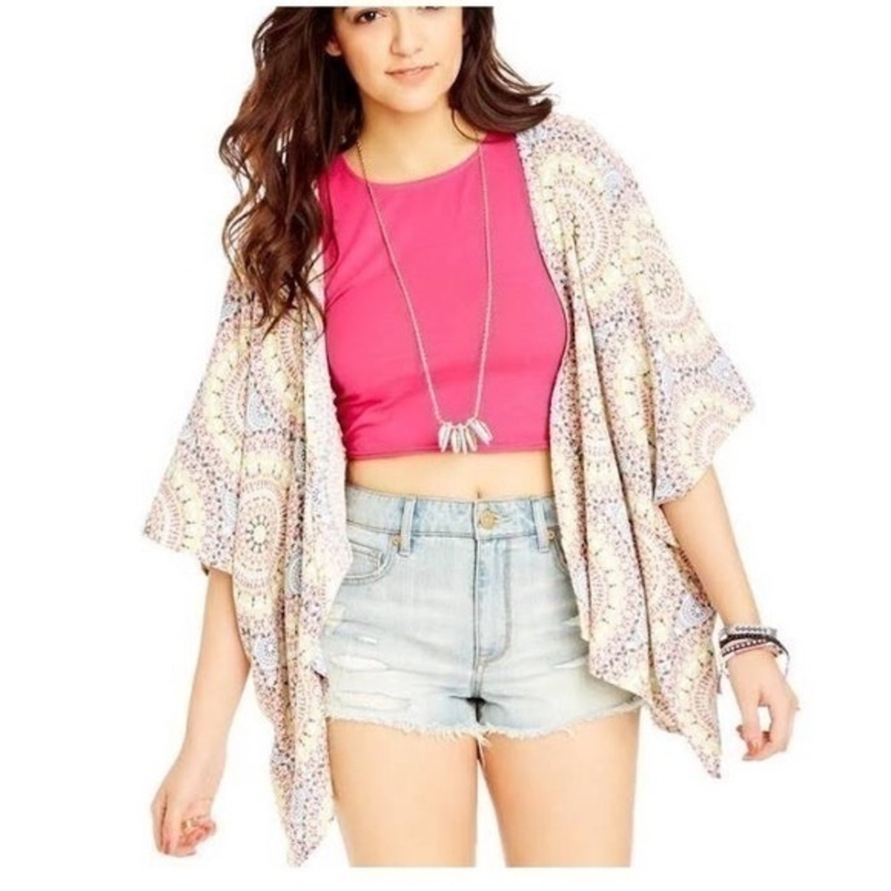 Bethany Mota multi color kimono size XS